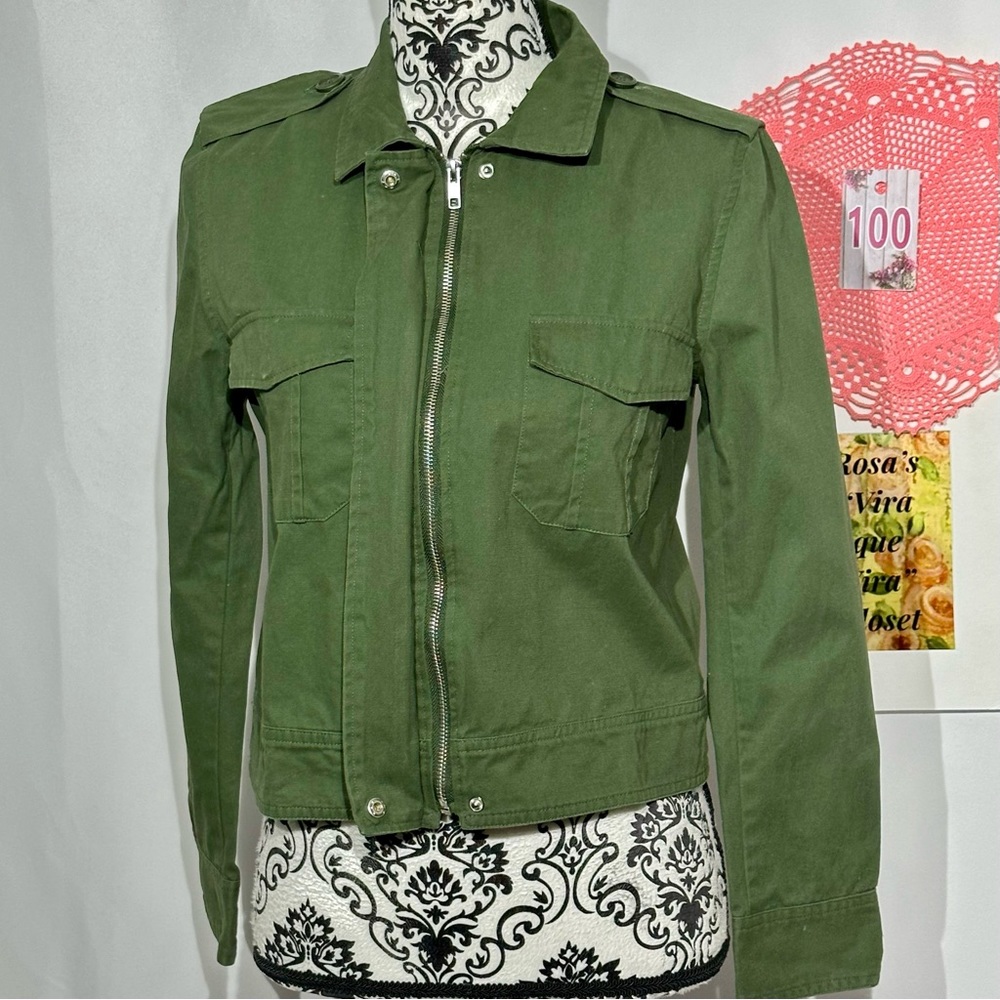 BB Dakota NWOT Maddox Jacket Army Green Small - Picture 5 of 12
